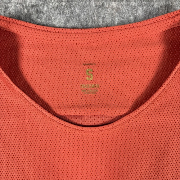 Tracksmith New York Long Sleeve Shirt Men Small Mesh‎ 2024 Marathon NYC Orange - Picture 3 of 12